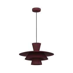 Luster na sajli PLATO 1xE27/15W/230V bordo
