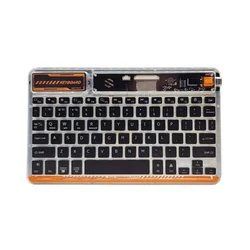Tastatura Coteci Punk 84012 Wireless transparent crna