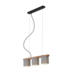 Briloner - Luster na sajli RHON 3xE14/25W/230V kaučukovo drvo