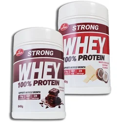 Olympic Protein Strong Whey 100% Čokolada i Bela čoklada-kokos 840g, 2 komada