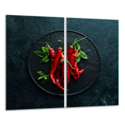 shumee Steklena deska 2x 30x52 Chilli