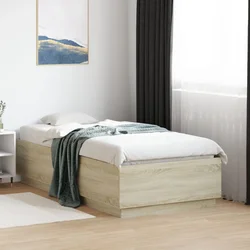 Posteljni okvir sonoma hrast 90x190 cm inženirski les