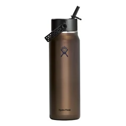 Lightweight Straw thermo-insulated bottle, stainless steel, 950 ml,