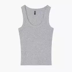 Cropp - Tank top - tamno siva