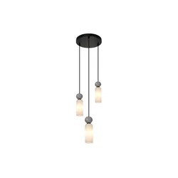 ITALUX PND-95331-3-BK - Luster na sajli SANTOS 3xG9/40W/230V crna