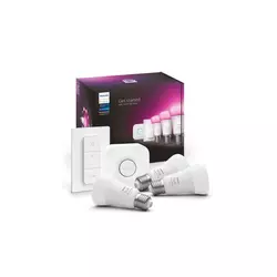 Philips Hue STARTER KIT LED PAMETNE ŽARULJE 3xE27 2200-6500K+RGB 806 Lm + PRIBOR
