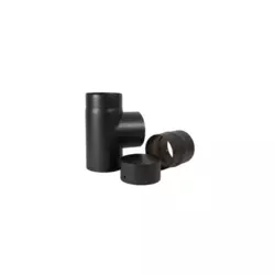 CEV DIMNA T F/F, FI 8CM ZA PEČI NA PELETE ČRNA - DEB. 1,2MM