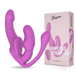 STRAP-ON Teazers Strapless With Anal Plug Pink