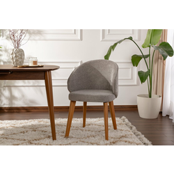 HANAH HOME Set 2 stolice Bentley Grey Dark Oak