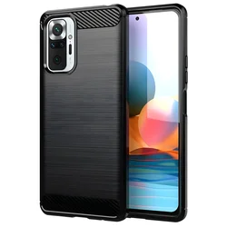 Futrola Carbon Shield TPU za Xiaomi Redmi Note 10 Pro - Crna KP13387