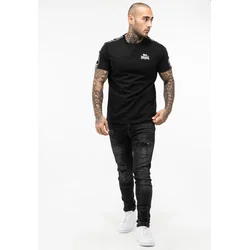 LONSDALE Majica Brindister črna/bela