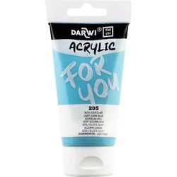 Akrilna barva DARWI Acryl 75 ml - Svetlo modra (Light Blue)
