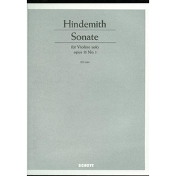 HINDEMITH: SONATE FOR VIOLINE SOLO OP.31/2