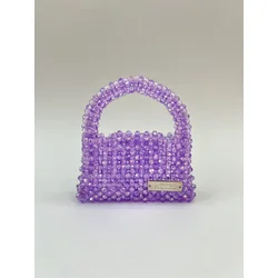 Azibi Ženska torba od perli Piccolina, Lavanda