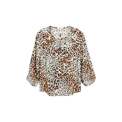 s.Oliver Bluza kremna / rjava / črna