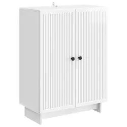 Kreveta Bijela visokog sjaja 66 x 34,5 x 90 cm