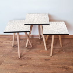 HANAH HOME Set 3 stočića 3Shp221 White