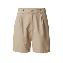 DAN FOX APPAREL Hlače z naborki Oskar, bež