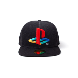 Kačket Playstation - Logo Denim Snapback Cap