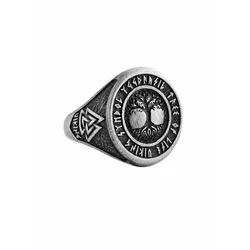 REYTEL Prstan YGGDRASIL TREE OF LIFE VIKING srebrna