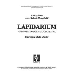 GLAVNIK EMIL:LAPIDARIUM NOTE ZA ORKESTER