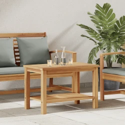 Kava Stol s pohranom Smeđa 70 x 40 x 45 cm Čvrsto teak drvo