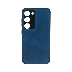 Maska za telefon LEATHER CASE za Samsung S23, Teget