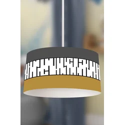 Bata i seka Dečija viseća lampa, Sivo-braon