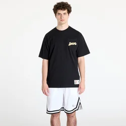 Majice Mitchell & Ness NBA Double Hit Ss Pocket Tee Vintage Logo Lakers Black L