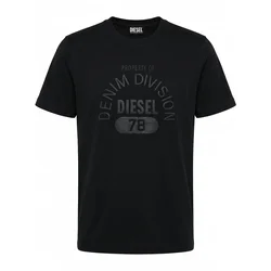 DIESEL Majica T-JUST-E17-OUT črna