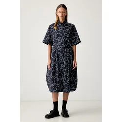 Marimekko obleka iz bombaža z elastanom