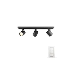 HUE LED REFLEKTOR RUNNER 3XGU10/5,5W/230V/CRNI + DIMMER SWITCH