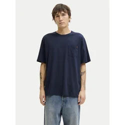 Jack & Jones Majica Dover 12288897 Mornarsko modra Relaxed Fit