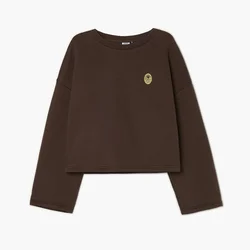 Cropp - Pulover s potiskom - rjava