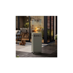 Planika Faro GAS - Spoljni gasni kamin 142x36 cm 8kW siva + zaštitni pokrivač