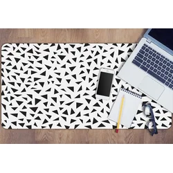 Decormat Podloga za mizo Black triangles 100x50 cm