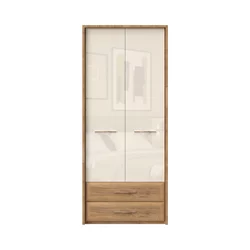JELA Plakar P22A/GL - kolekcija Gala - Pacifik orah/Bež Lak - 97x227x60 cm