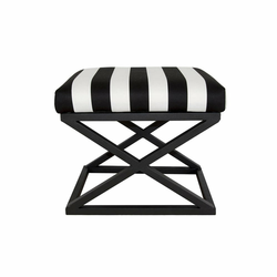 ATELIER DEL SOFA Tabure Capraz Black White