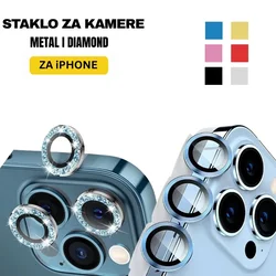 Kamera Staklo Metal i Diamond za iPhone | Zaštita Kamere u Više Boja