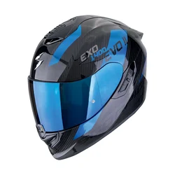 SCORPION Exo-1400 evo ii carbon air platted black blue kaciga