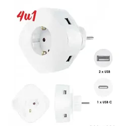 COLOSSUS USB utičnica 4u1 CSS-1930