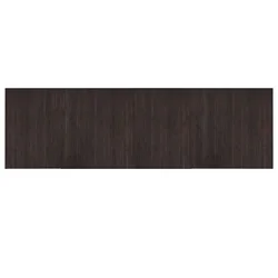 Vidaxl Preproga pravokotna temno rjava 60x200 cm bambus