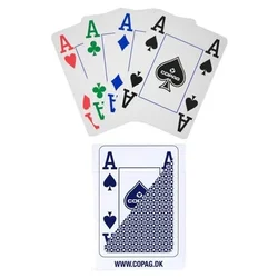 Poker karte Copag 4 Colour Deck Jumbo Index Blue