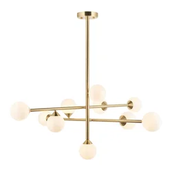 Endon 106754 - Luster na šipci OTIS 10xG9/5W/230V zlatna