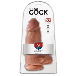 Pipedream King Cock chubby Tan Dildo 9”