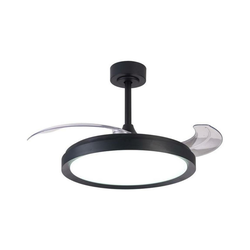 Aigostar-LED Prigušiva plafonski ventilator LED/50W/230V 2700-6500K 106cm+DO crna