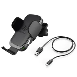 Hama FC10 Motion Auto Držač+Bežični Punjač Crni