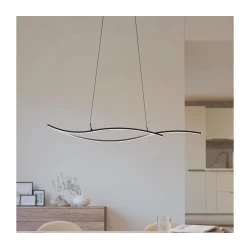 Eglo 901207 - Viseći LED luster GRISOLIA na sajli LED/20W/230V 4000K crna