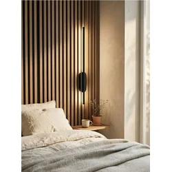 Sinsay - Duguljasta zidna LED lampa - crno
