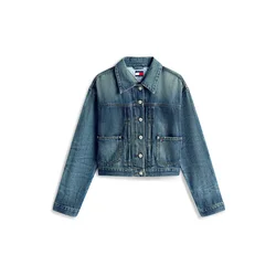 Tommy Jeans Prehodna jakna moder denim